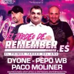 Invitación tardeo remember hasta 18:00h