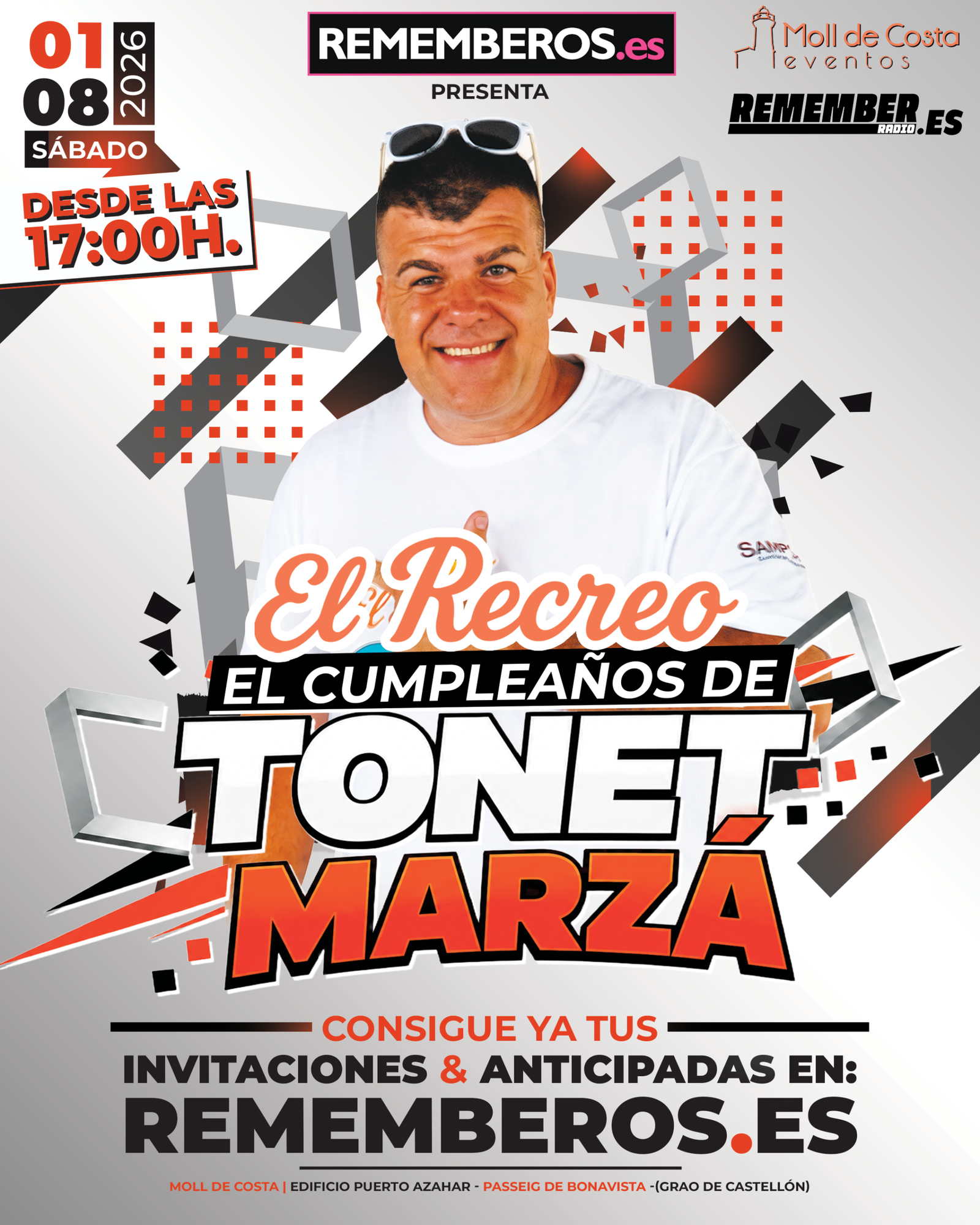 Entrada El Recreo cumple Tonet