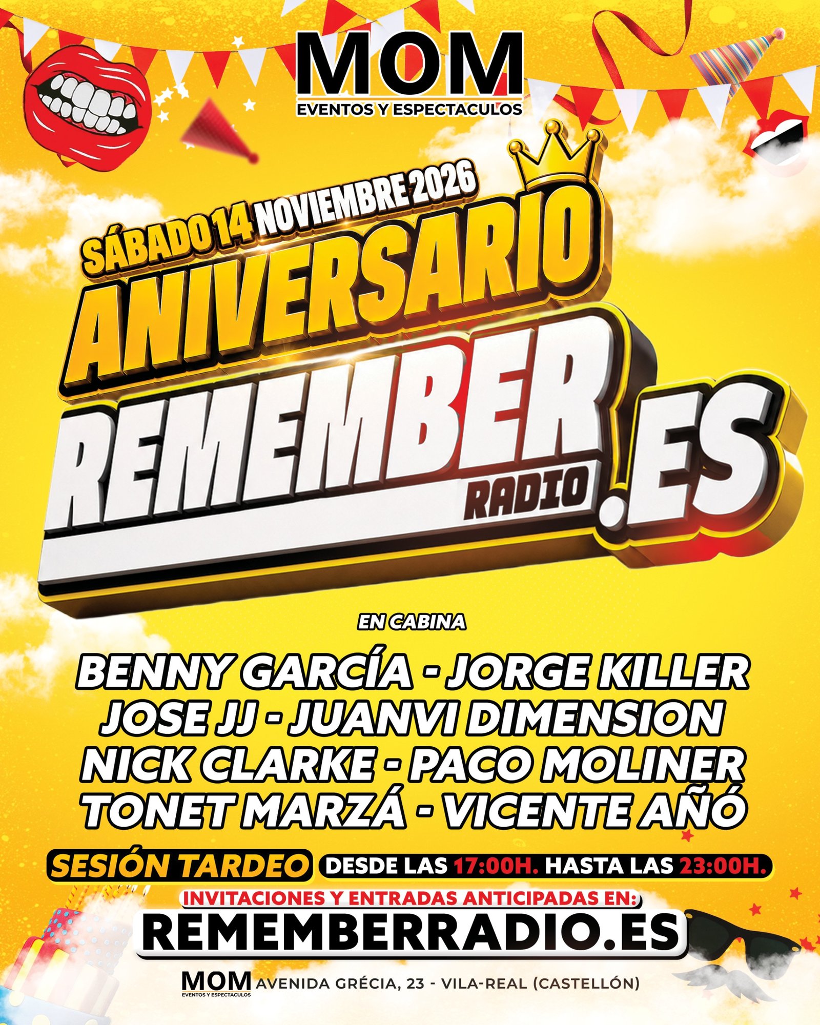 Cartel Aniversario Remember Radio